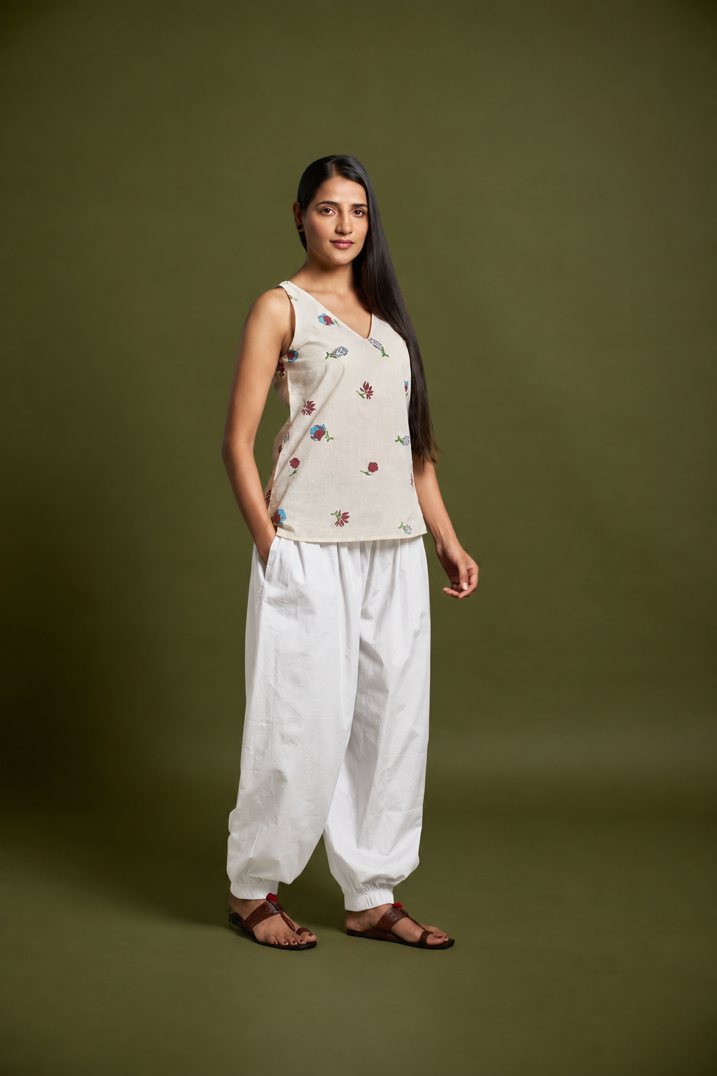 Hand Block Printed Cotton Top