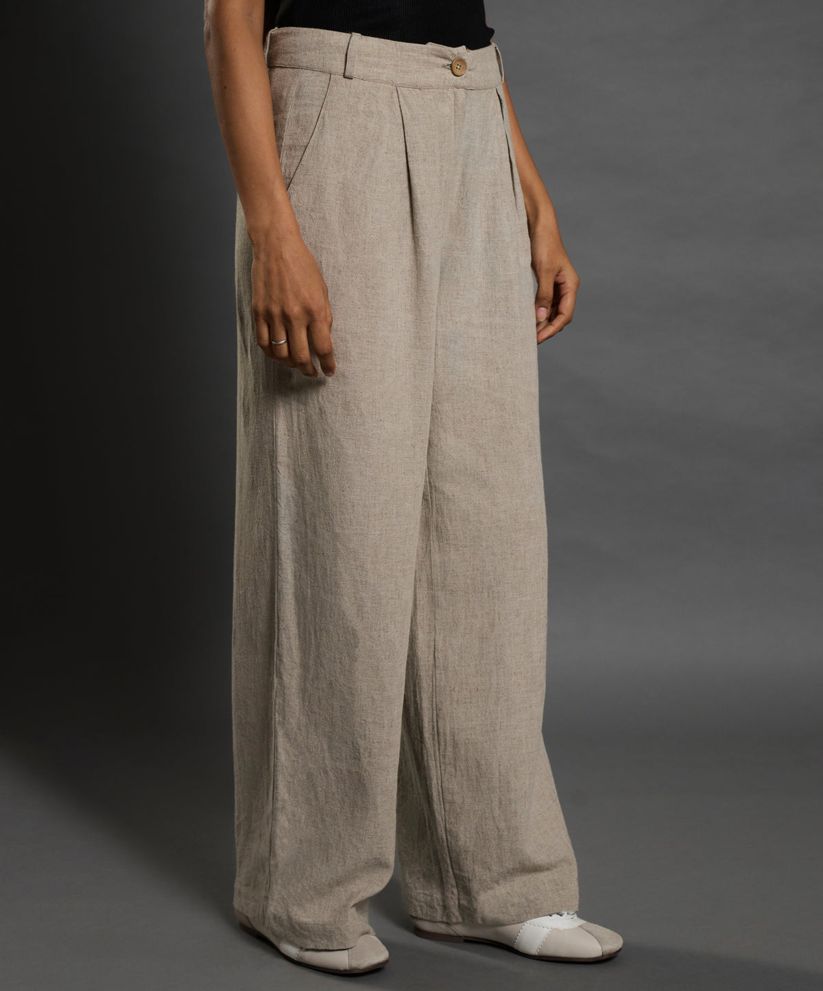 Relaxed Cotton Flex Trousers