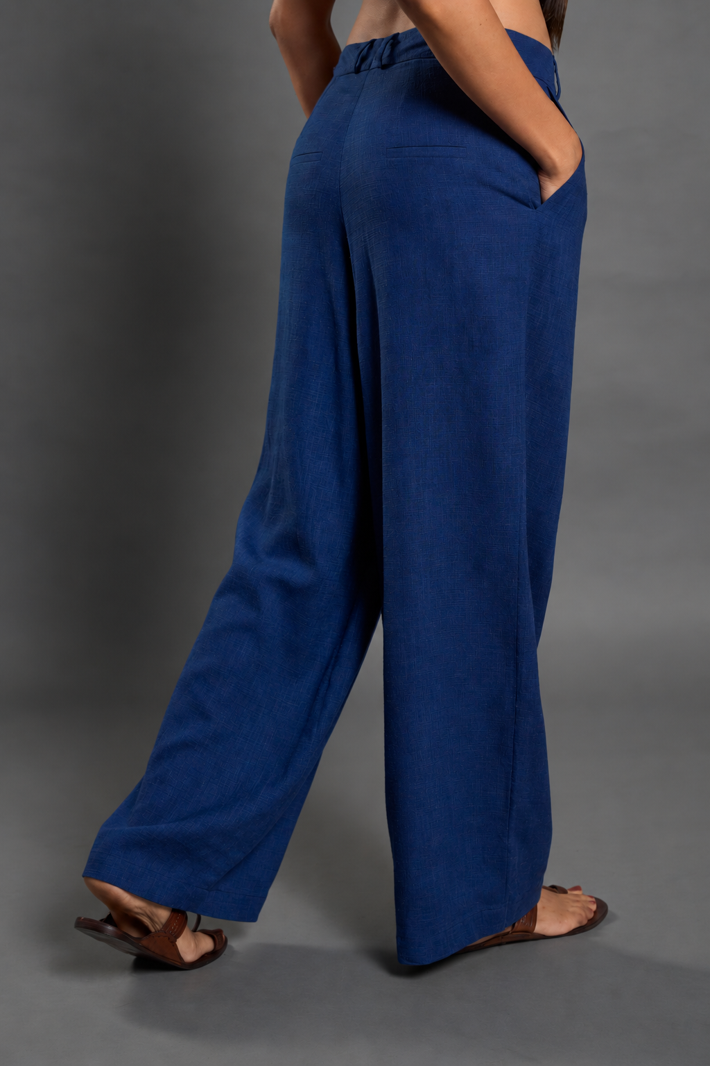 Relaxed Viscose Linen Trousers