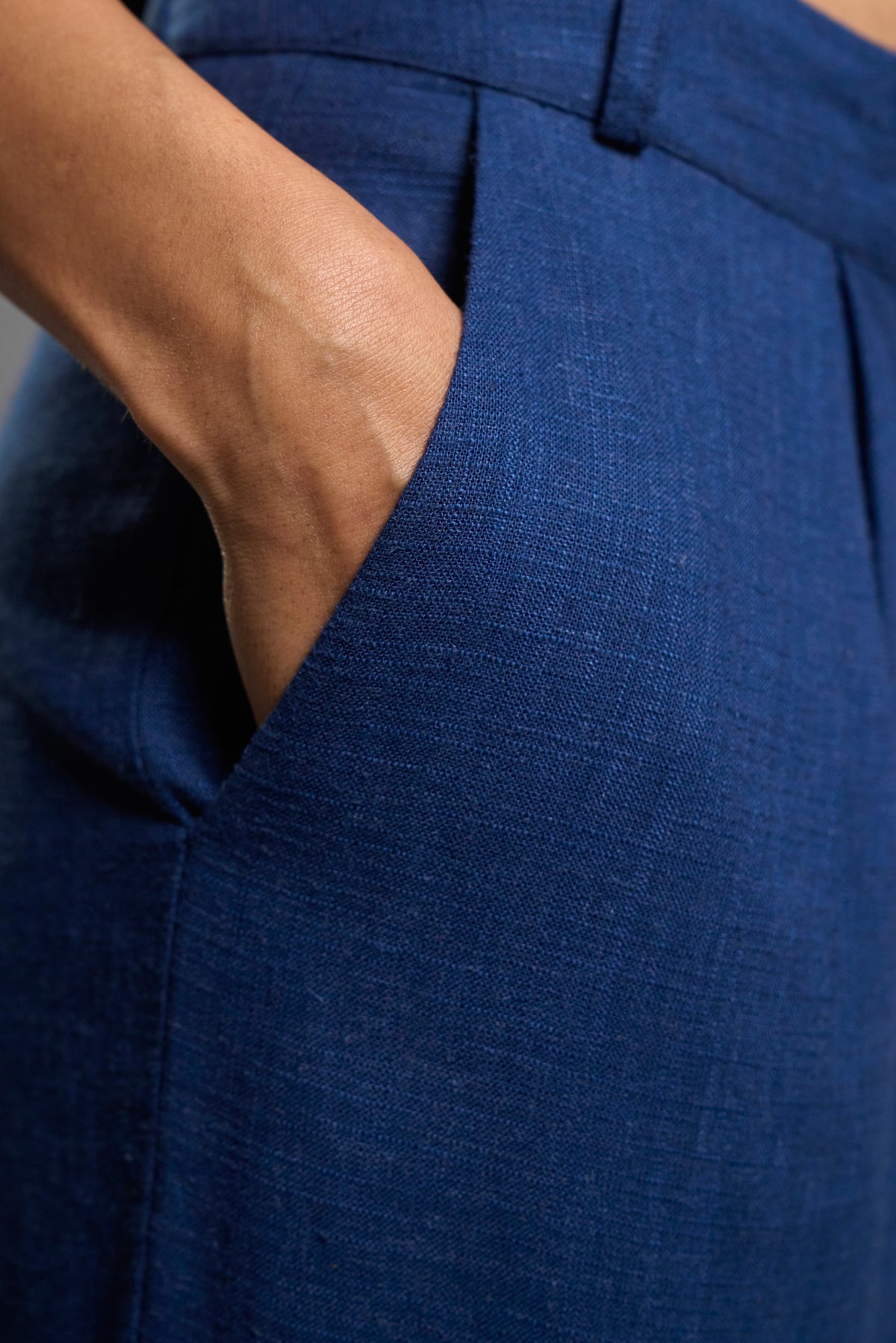 Relaxed Viscose Linen Trousers
