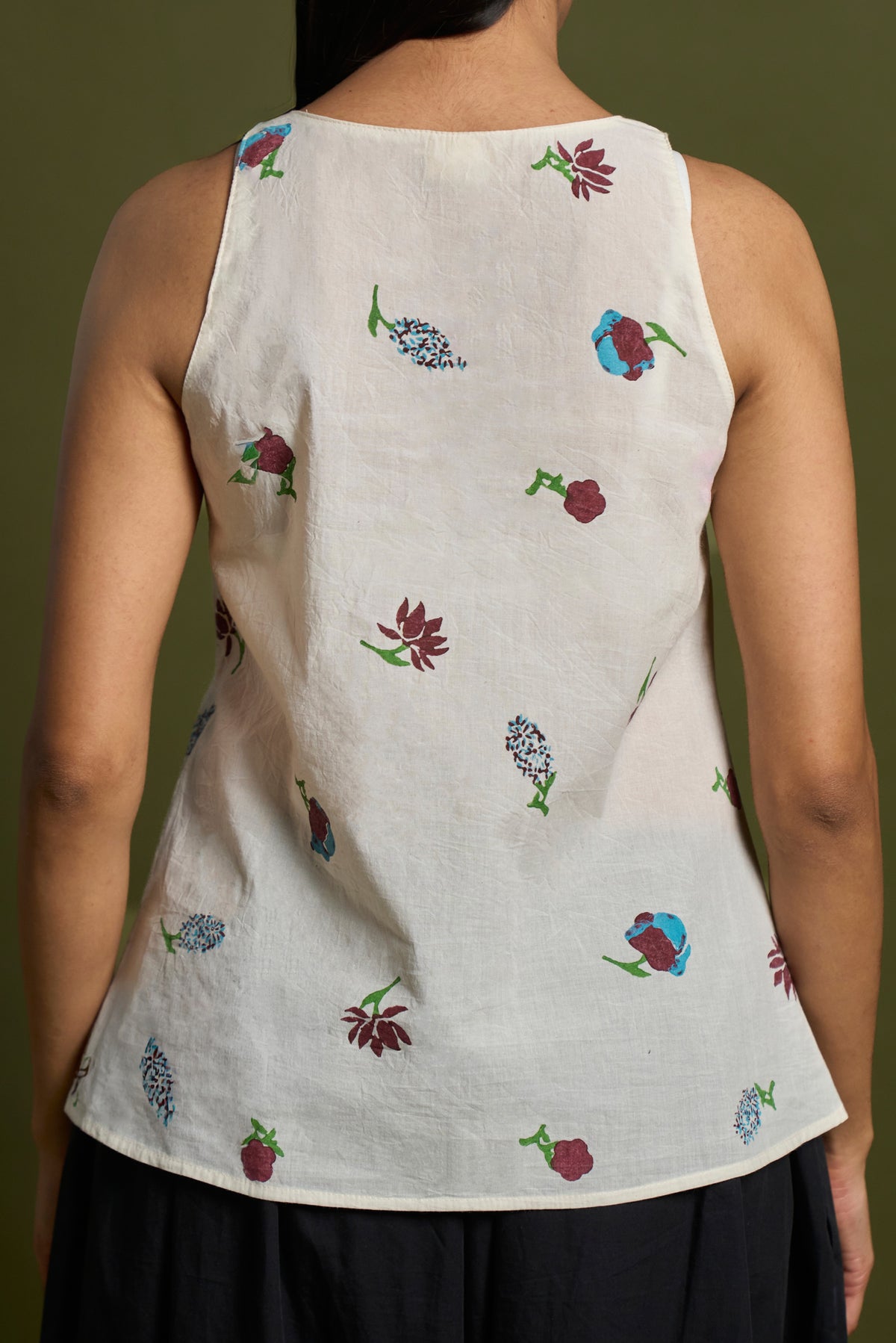 Hand Block Printed Cotton Top