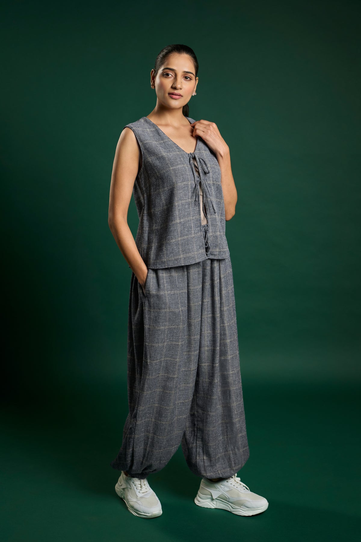 Linen Jute Balloon Pants